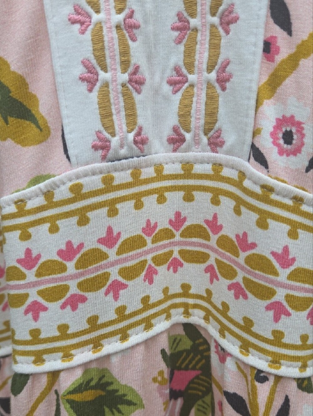 Spartina 449 Floral Maxi Dress in Pink and Green - Picture 8 of 10
